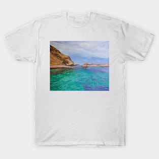 View from Second Valley Jetty in oil T-Shirt